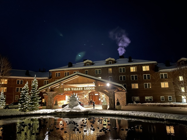 Sun Valley Lodge At Night